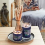 two signature jar candles in lakefront lodge on living room table image number 6