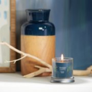 bayside cedar signature small tumbler candle on table image number 4