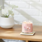 pink sands signature medium jar candle lit on side table image number 6