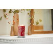 sparkling cinnamon signature large tumbler candle on table image number 4