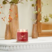 sparkling cinnamon signature medium jar candle on mantle image number 4