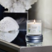 clean cotton signature small tumbler candle on table image number 3