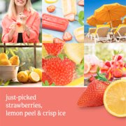 photo collage with various fruit and text that says just-picked strawberries, lemon peel and crisp ice image number 3