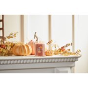 spiced pumpkin signature large jar candle on mantle image number 2