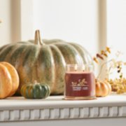 autumn wreath signature medium jar candle on mantle image number 4