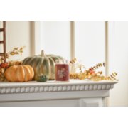 autumn wreath signature large jar candle on mantle image number 2