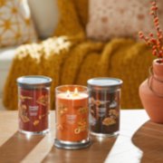 woodland road trip, farm fresh peach, and cozy cabin escape signature large tumbler candles image number 7