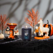 mystic moon original large jar candle with boney bunch accents on table image number 1