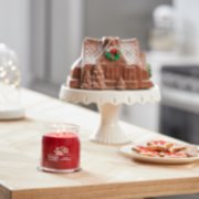 frosty gingerbread signature medium jar candle on table image number 6