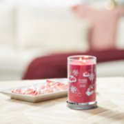 cherries on snow signature large tumbler candle on table image number 4
