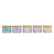 catching rays, lilac blossoms, pink sands, wild orchid, and vanilla cupcake everyday collection 3-wick candles image number 3