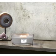 woodwick lavender and cedar ellipse candle on table image number 4