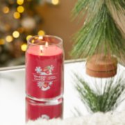 cherries on snow signature large jar candle on table image number 4