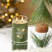 mistletoe signature large jar candle on table image number 4