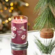 merry berry signature large tumbler candle on table image number 3