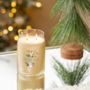 santa's cookies signature large jar candle on table image number 2