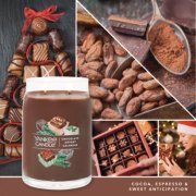 chocolate advent calendar signature large jar candle with photo collage and text reading cocoa, espresso and sweet anticipation image number 3