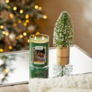 tree farm festival large two wick tumbler candle on table image number 3