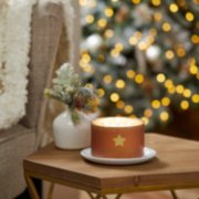 christmas cookie three wick candle on table image number 5