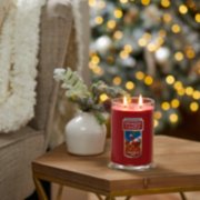christmas eve large two wick tumbler candle on table image number 5
