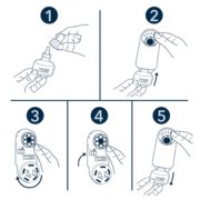 five step illustration showing how to refill and use a scentplug fan image number 3