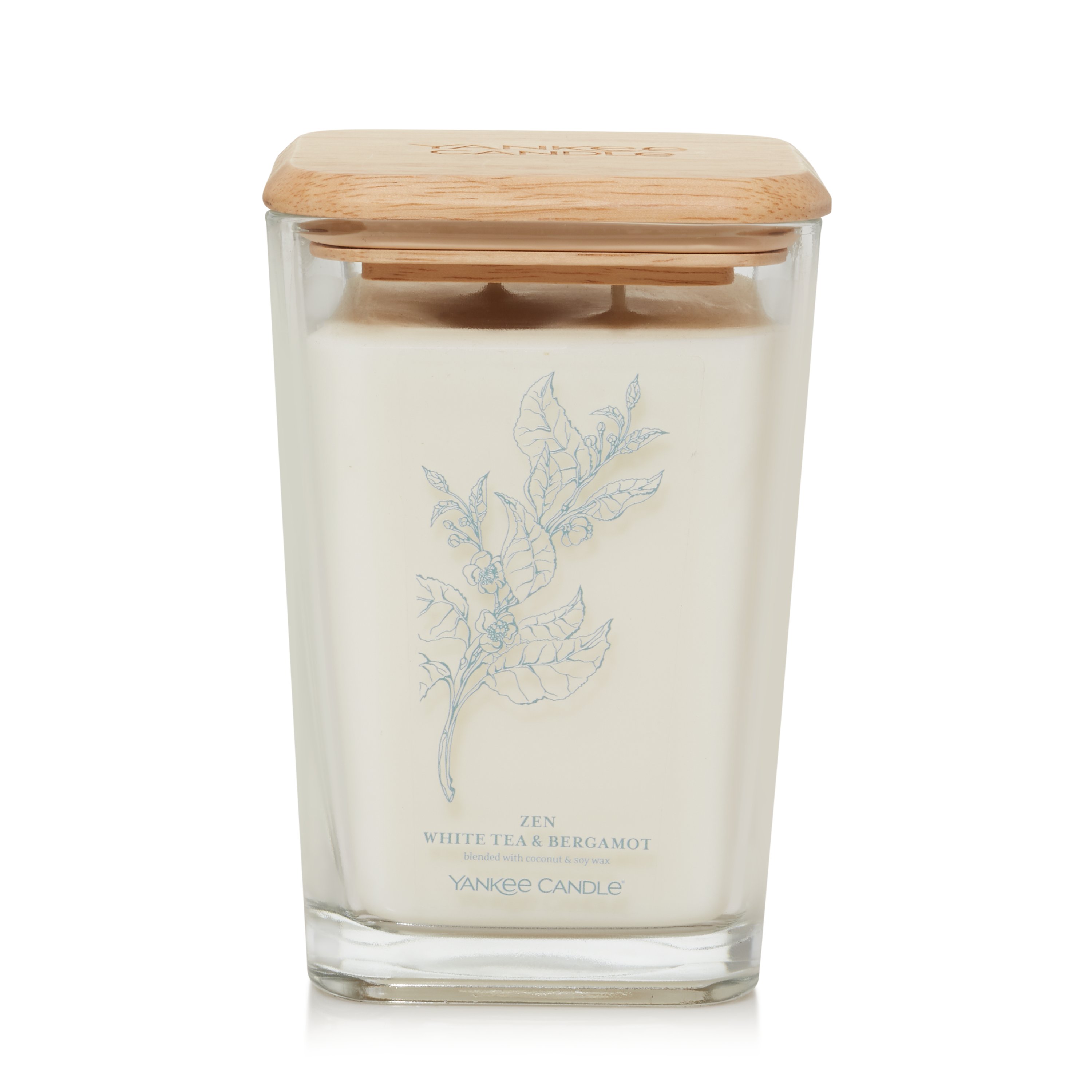 Zen White Tea & Bergamot Well Living Large Square Candle Large Square Candles Yankee Candle