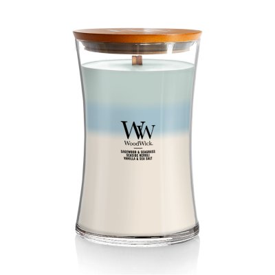 WoodWick Large Hourglass Candle, Oceanic Trilogy, 21.5 oz.