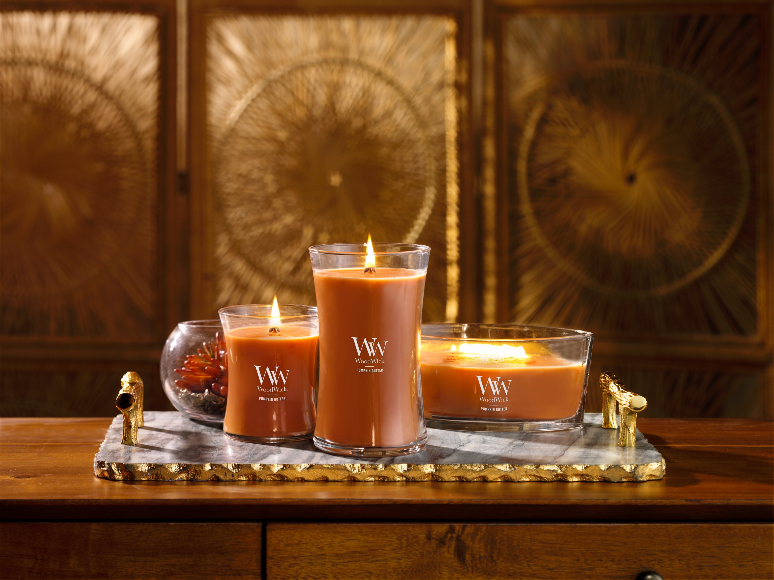 Pumpkin Butter WoodWick® Large Hourglass Candle - Large Hourglass