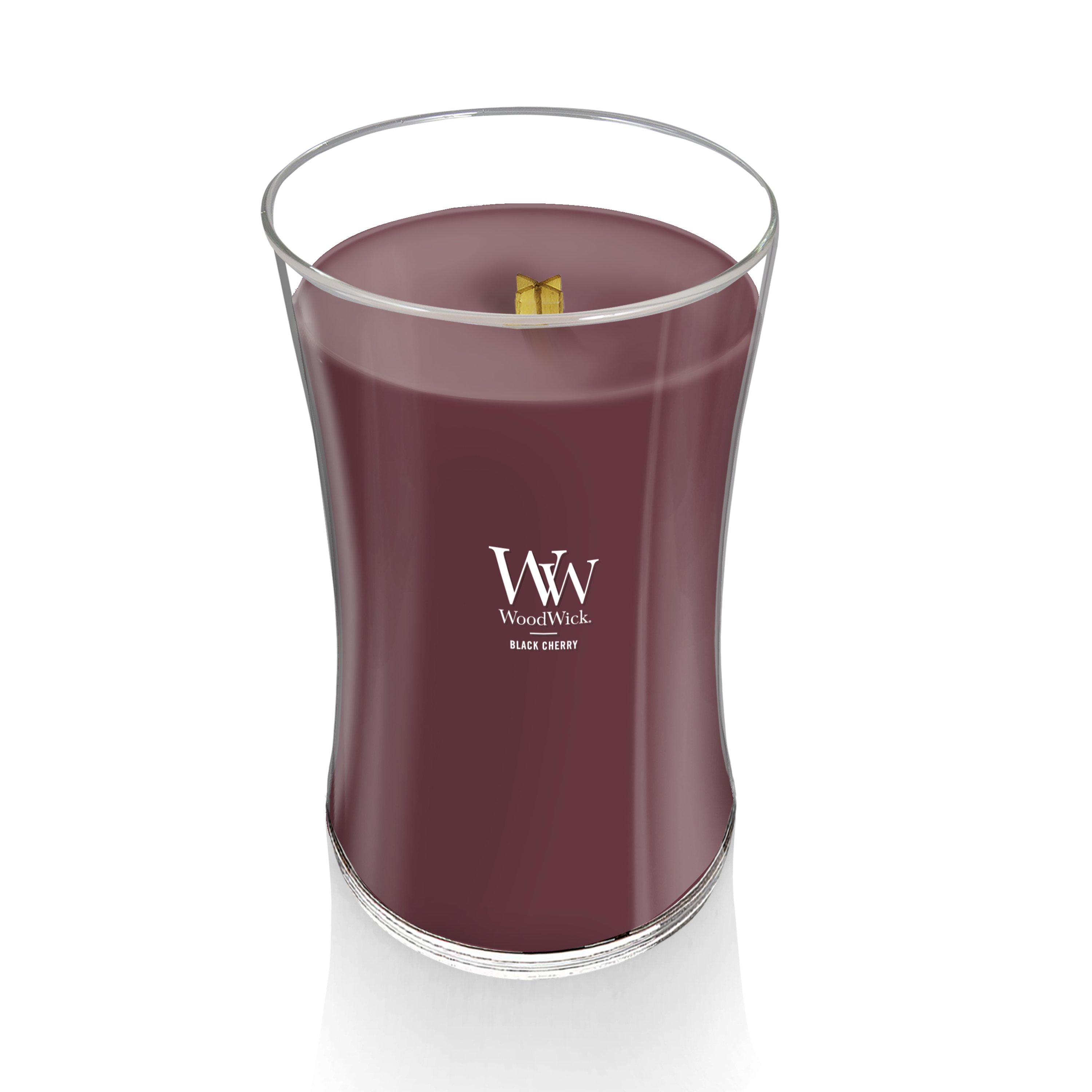 Woodwick Candela Clessidra Media Medium Jar Black Cherry