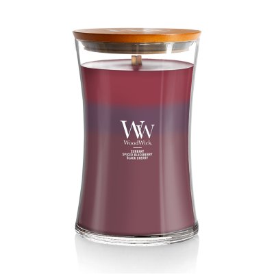 WoodWick Hourglass Trilogy Candle Forest Retreat - Bougie parfumée avec  mèche en bois, Escapade en forêt