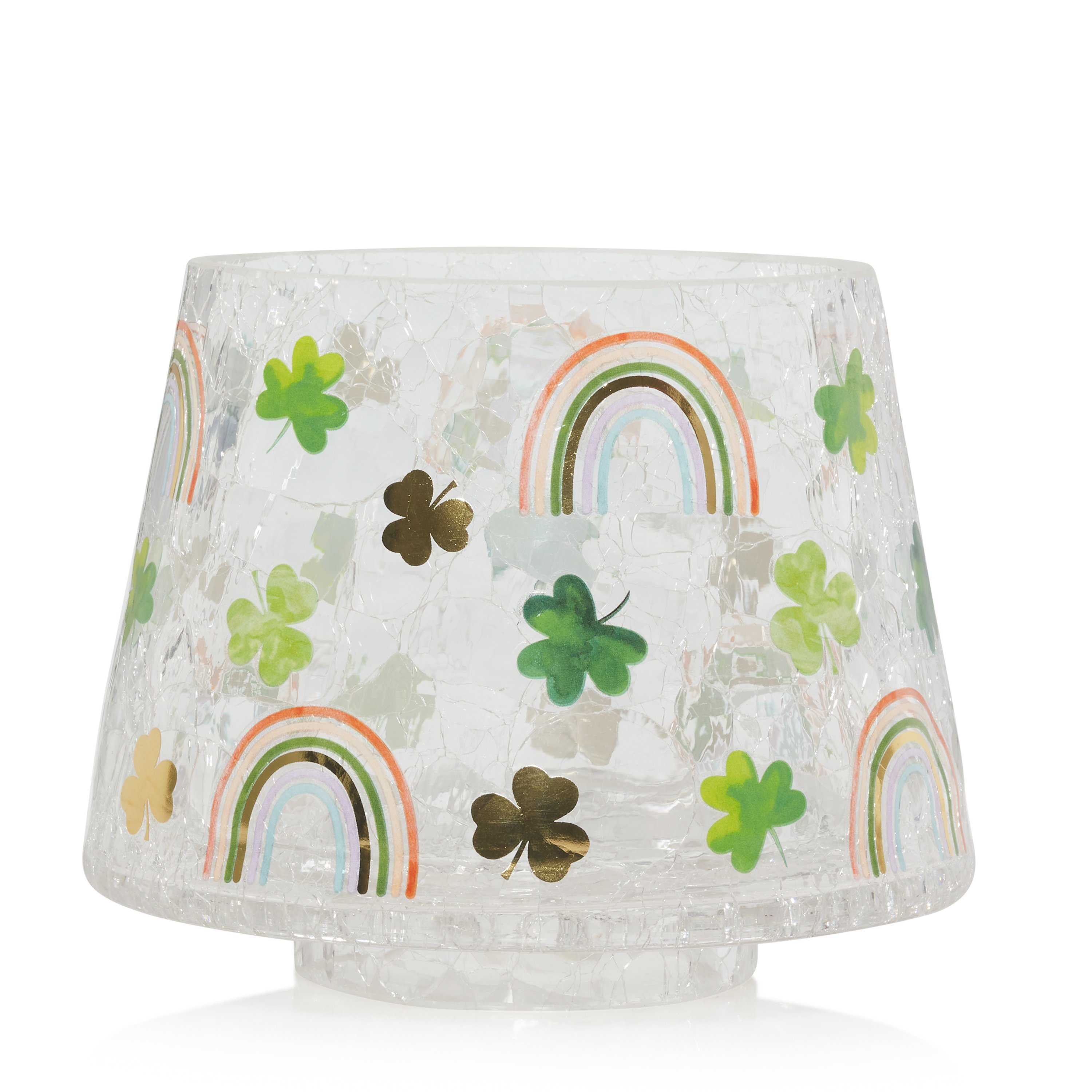 Shamrocks and Rainbows Jar Candle Shade Large Candle Shades Yankee Candle