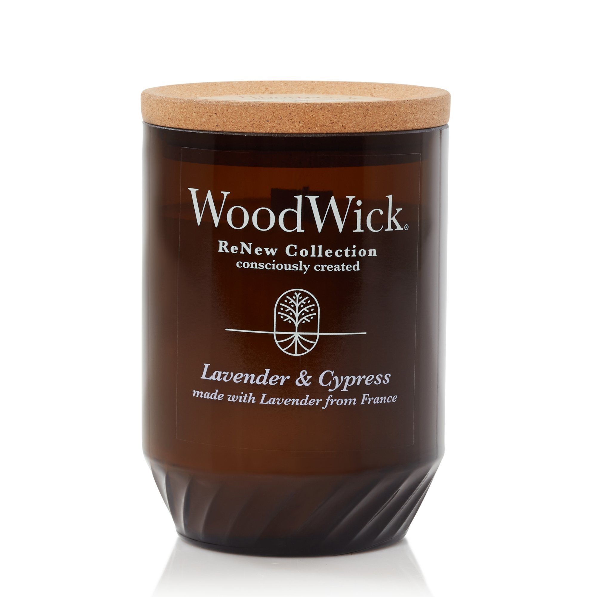 WoodWick Renew Large Candle, Lavender & Cypress, 13 oz.