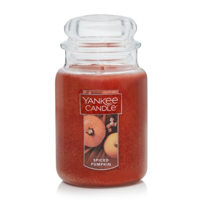 Yankee Candle Vela en tarro clásico grande con sabor a manzana con especias