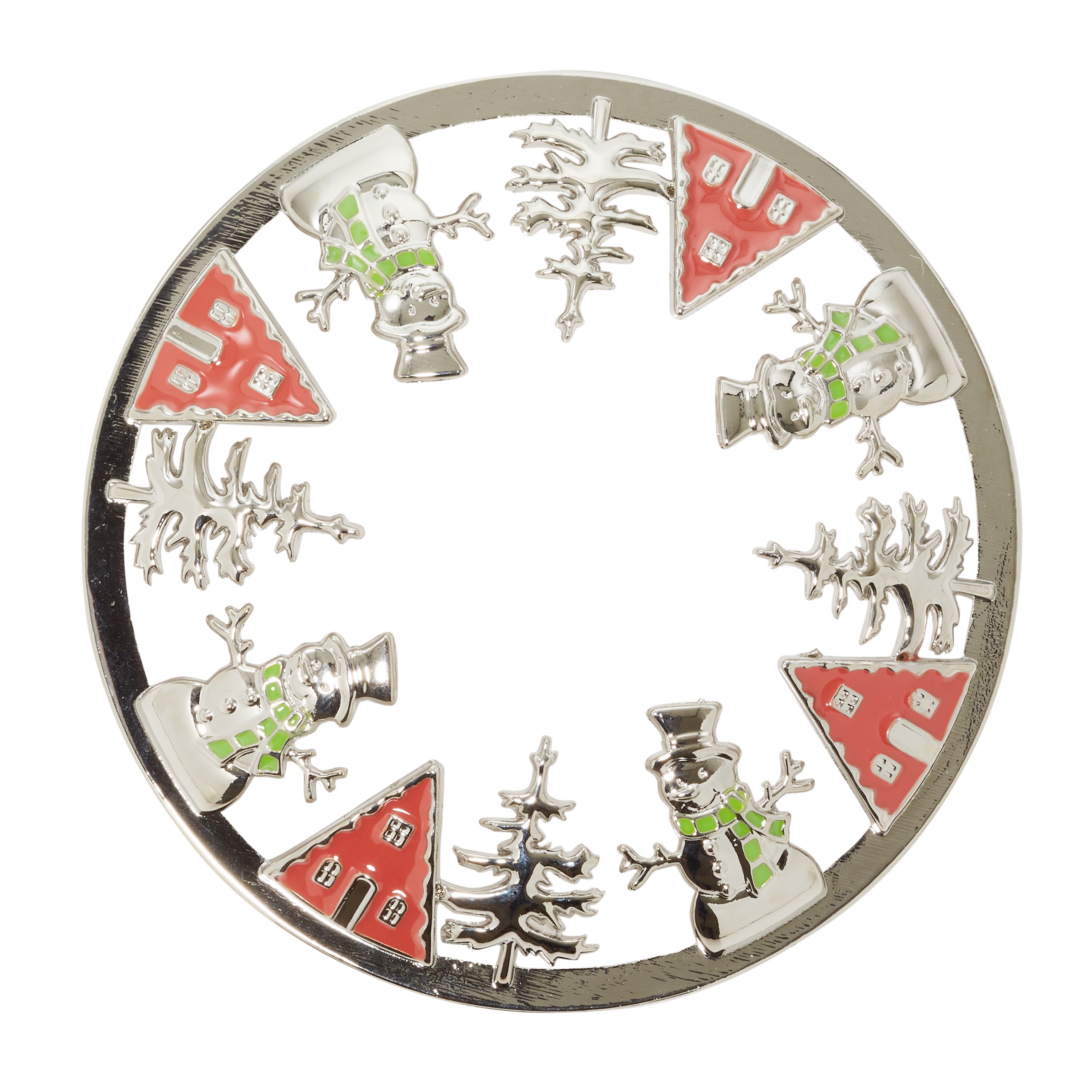 Snowy Scene IllumaLid® Jar Candle Topper IllumaLid® Jar Candle