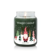 balsam and cedar large jar candle with wintery gnome label image number 2