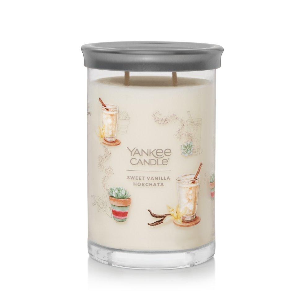 sweet vanilla horchata signature large tumbler candle