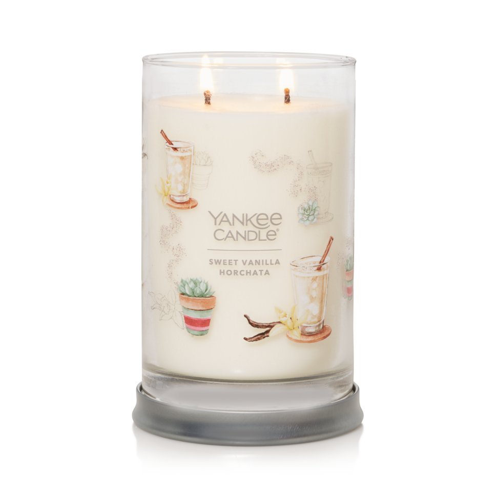 sweet vanilla horchata signature large tumbler candle