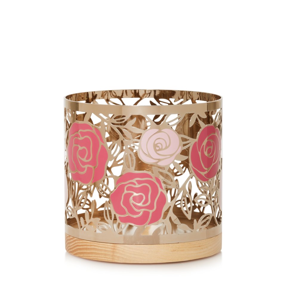 florals three wick jar candle holder