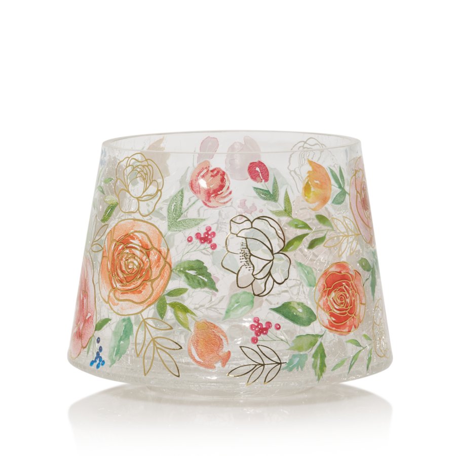 florals jar candle shade