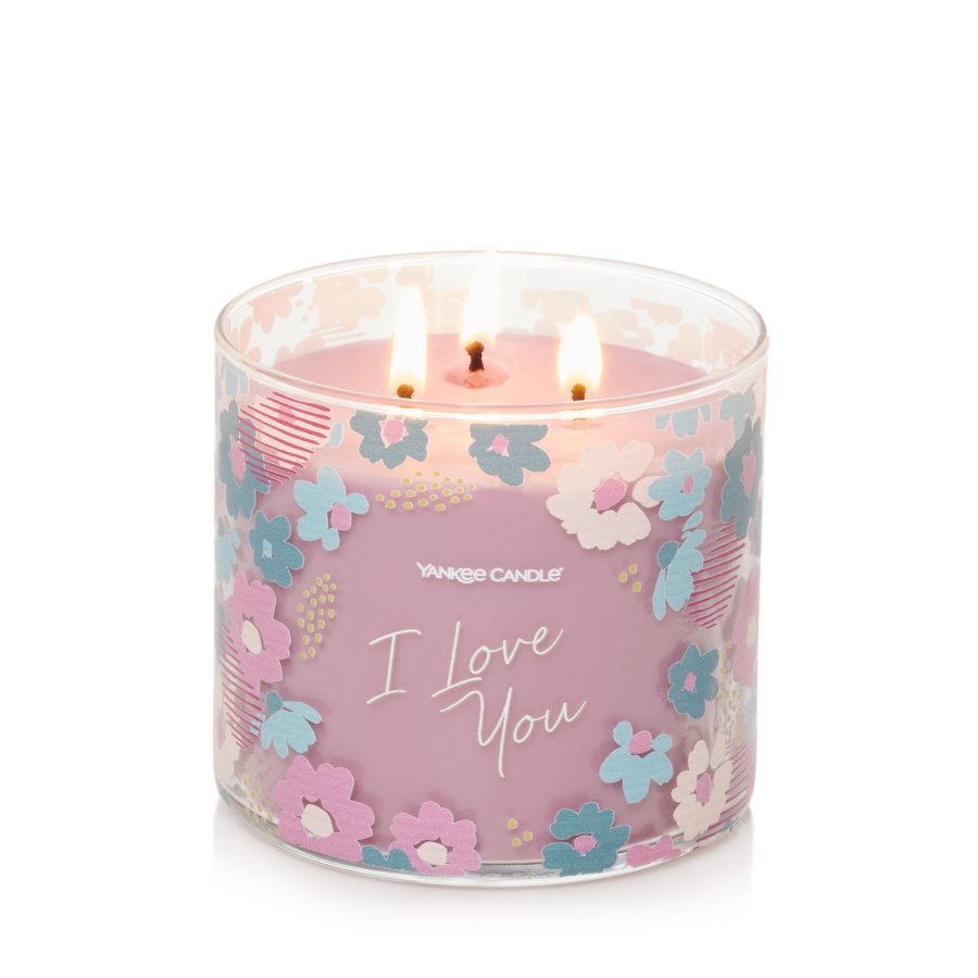 I Love You 3-Wick Candle