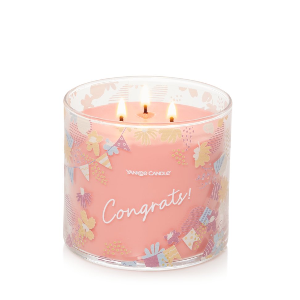 Congrats 3-Wick Candle