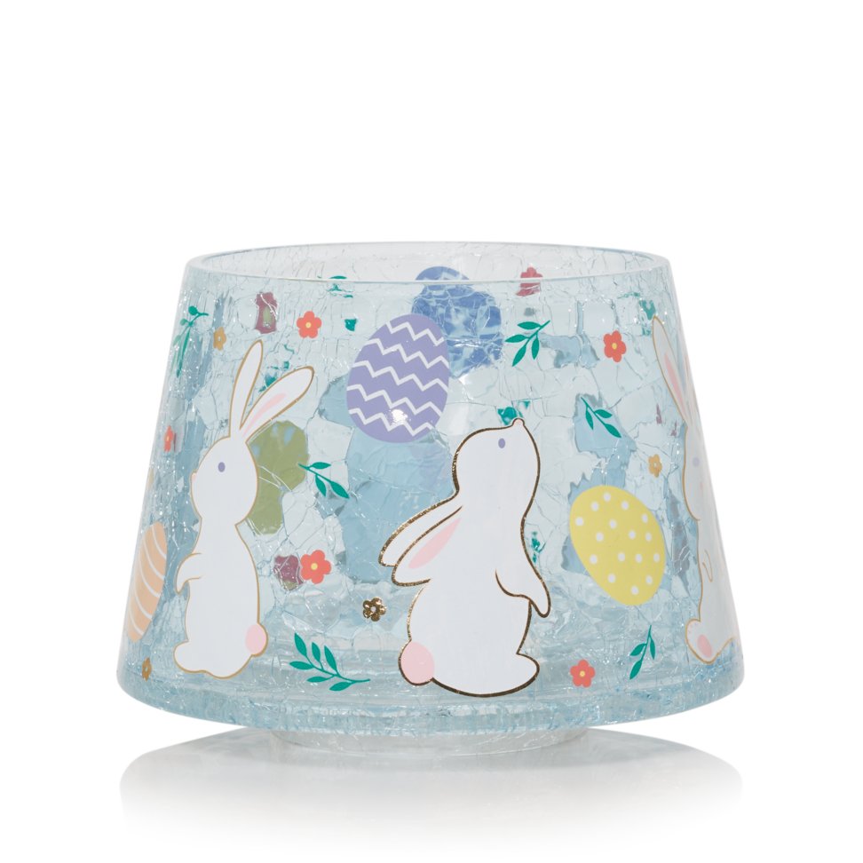 Bunnies Glass Jar Candle Shade
