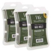3 pack of frasier fir woodwick wax melts