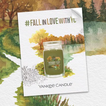 autumn nature walk signature large jar candle on fall promotional cover