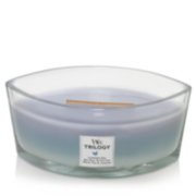 lavender spa sea salt and cotton white tea and jasmine trilogy ellipse jar candle image number 2