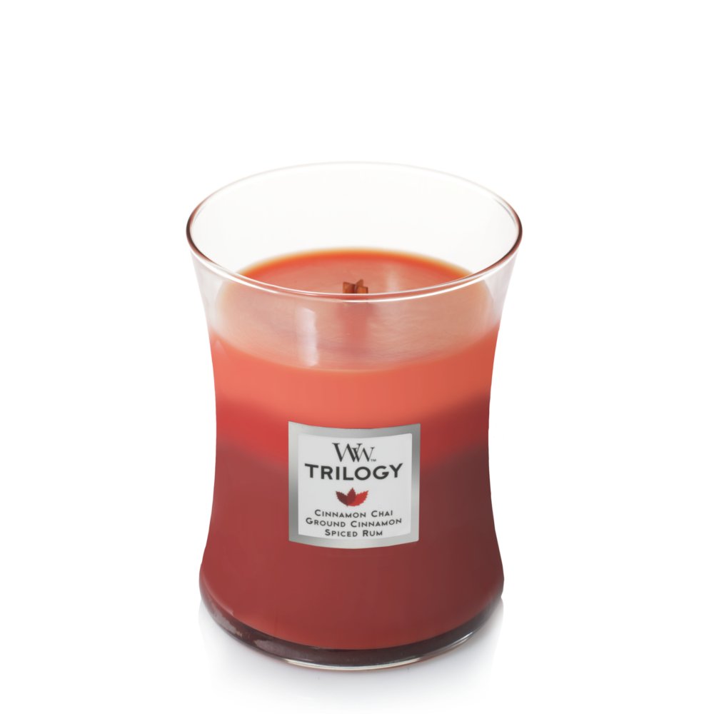 WoodWick Candle Exotic Spices Trilogy Medium Jar 
