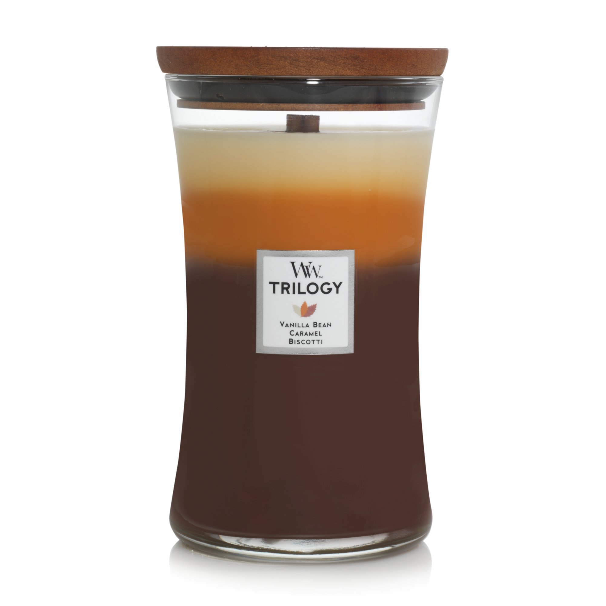 Café Sweets Large Hourglass Trilogy Candle with Pluswick