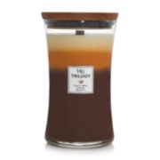 caf sweets collection trilogy vanilla bean and caramel and biscotti large hourglass candle