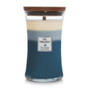 soft chambray and at the beach and tropical oasis trilogy large jar candle image number 1