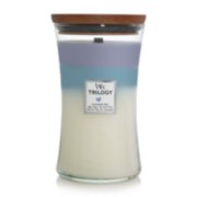 lavender spa sea salt and cotton white tea and jasmine trilogy large jar candle image number 1